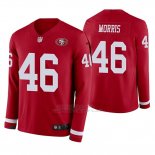 Camiseta NFL Hombre San Francisco 49ers Alfred Morris Rojo Therma Manga Larga