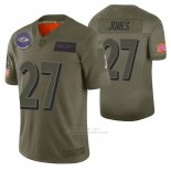 Camiseta NFL Limited Baltimore Ravens Cyrus Jones 2019 Salute To Service Verde