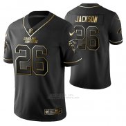 Camiseta NFL Limited Carolina Panthers Donte Jackson Golden Edition Negro