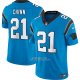 Camiseta NFL Limited Carolina Panthers Jeremy Chinn Vapor F.U.S.E. Azul