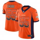 Camiseta NFL Limited Denver Broncos Chubb Rush Drift Fashion Naranja