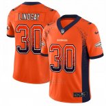 Camiseta NFL Limited Denver Broncos Lindsay Rush Drift Fashion Naranja