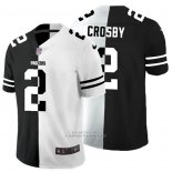Camiseta NFL Limited Green Bay Packers Crosby Black White Split