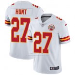 Camiseta NFL Limited Hombre 27 Hunt Kansas City Chiefs Blanco