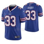 Camiseta NFL Limited Hombre Buffalo Bills Chris Ivory Azul Vapor Untouchable