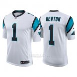 Camiseta NFL Limited Hombre Carolina Panthers 1 Cam Newton Blanco