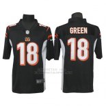 Camiseta NFL Limited Hombre Cincinnati Bengals 18 A.j. Green Negro