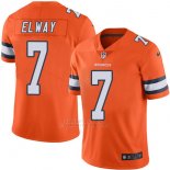 Camiseta NFL Limited Hombre Denver Broncos 7 Elway Naranja Vapor Untouchable