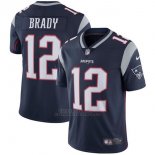 Camiseta NFL Limited Hombre New England Patriots 12 Brady Negro