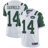 Camiseta NFL Limited Hombre New York Jets 14 Sam Darnold Blanco Stitched Vapor Untouchable