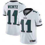 Camiseta NFL Limited Hombre Philadelphia Eagles 11 Wentz Blanco