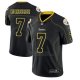 Camiseta NFL Limited Hombre Pittsburgh Steelers Ben Roethlisberger Negro Color Rush 2018 Lights Out