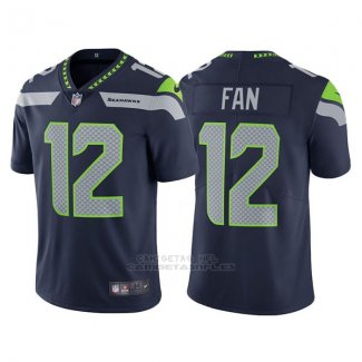 Camiseta NFL Limited Hombre Seahawks 12 Fan College Azul Vapor Untouchable