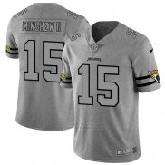 Camiseta NFL Limited Jacksonville Jaguars Minshew II Team Logo Gridiron Gris