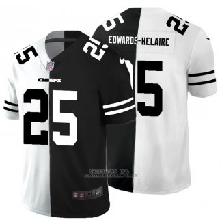 Camiseta NFL Limited Kansas City Chiefs Edwards-Helaire White Black Split