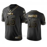 Camiseta NFL Limited Kansas City Chiefs Patrick Mahomes Golden Edition Negro