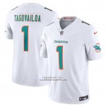 Camiseta NFL Limited Miami Dolphins Tua Tagovailoa Vapor F.U.S.E. Blanco