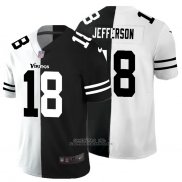 Camiseta NFL Limited Minnesota Vikings Jefferson White Black Split