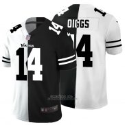 Camiseta NFL Limited Minnesota Vikings Oiggs White Black Split
