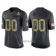 Camiseta NFL Limited New England Patriots Personalizada Salute To Service Negro