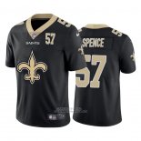 Camiseta NFL Limited New Orleans Saints Spence Big Logo Number Negro