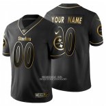 Camiseta NFL Limited Pittsburgh Steelers Personalizada Golden Edition Negro
