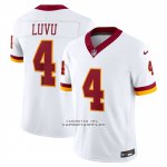 Camiseta NFL Limited Washington Commanders Frankie Luvu Vapor F.U.S.E. Cosido Blanco