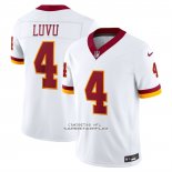 Camiseta NFL Limited Washington Commanders Frankie Luvu Vapor F.U.S.E. Cosido Blanco