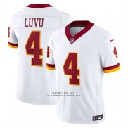 Camiseta NFL Limited Washington Commanders Frankie Luvu Vapor F.U.S.E. Cosido Blanco