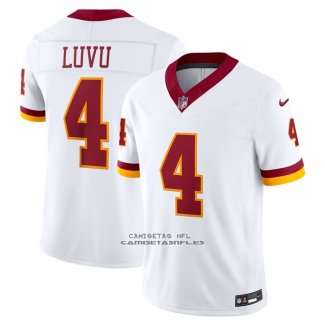 Camiseta NFL Limited Washington Commanders Frankie Luvu Vapor F.U.S.E. Cosido Blanco