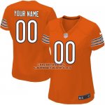 Camiseta NFL Mujer Chicago Bears Personalizada Naranja