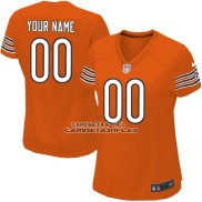 Camiseta NFL Mujer Chicago Bears Personalizada Naranja