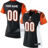 Camiseta NFL Mujer Cincinnati Bengals Personalizada Negro