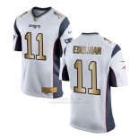Camiseta New England Patriots Edelman Blanco Nike Gold Game NFL Hombre