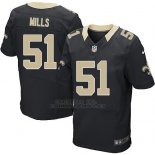 Camiseta New Orleans Saints Mills Negro Nike Elite NFL Hombre