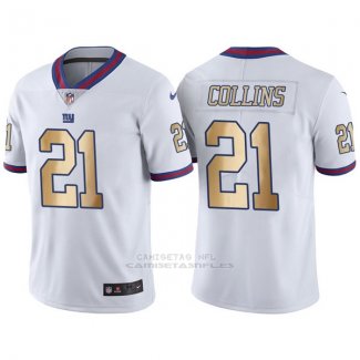 Camiseta New York Giants Collins Blanco Nike Gold Legend NFL Hombre