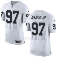 Camiseta Oakland Raiders Edwaros Jr Nike Elite NFL Blanco Hombre