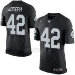 Camiseta Oakland Raiders Joseph Negro Nike Elite NFL Hombre