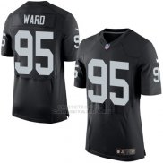 Camiseta Oakland Raiders Ward Negro Nike Elite NFL Hombre