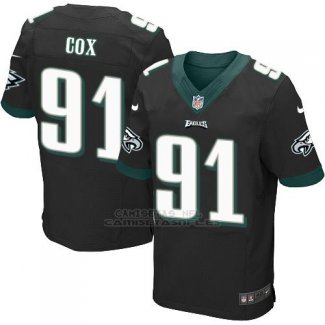 Camiseta Philadelphia Eagles Cox Negro Nike Elite NFL Hombre