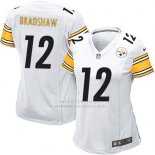 Camiseta Pittsburgh Steelers Bradshaw Blanco Nike Game NFL Mujer
