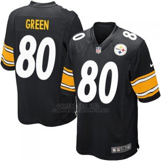 Camiseta Pittsburgh Steelers Green Negro Nike Game NFL Hombre