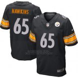 Camiseta Pittsburgh Steelers Hawkins Negro 2016 Nike Elite NFL Hombre