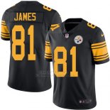 Camiseta Pittsburgh Steelers James Negro Nike Legend NFL Hombre