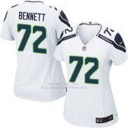 Camiseta Seattle Seahawks Bennett Blanco Nike Game NFL Mujer