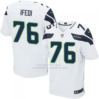 Camiseta Seattle Seahawks Ifedi Blanco Nike Elite NFL Hombre