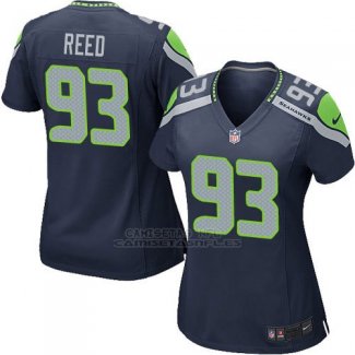 Camiseta Seattle Seahawks Reed Azul Oscuro Nike Game NFL Mujer