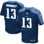 Camiseta Tennessee Titans Wright Profundo Azul Nike Elite NFL Hombre