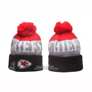 Gorro Beanie Kansas City Chiefs Sideline Gris Rojo