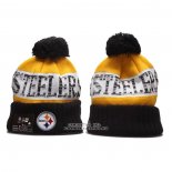 Gorro Beanie Pittsburgh Steelers Negro Blanco Amarillo